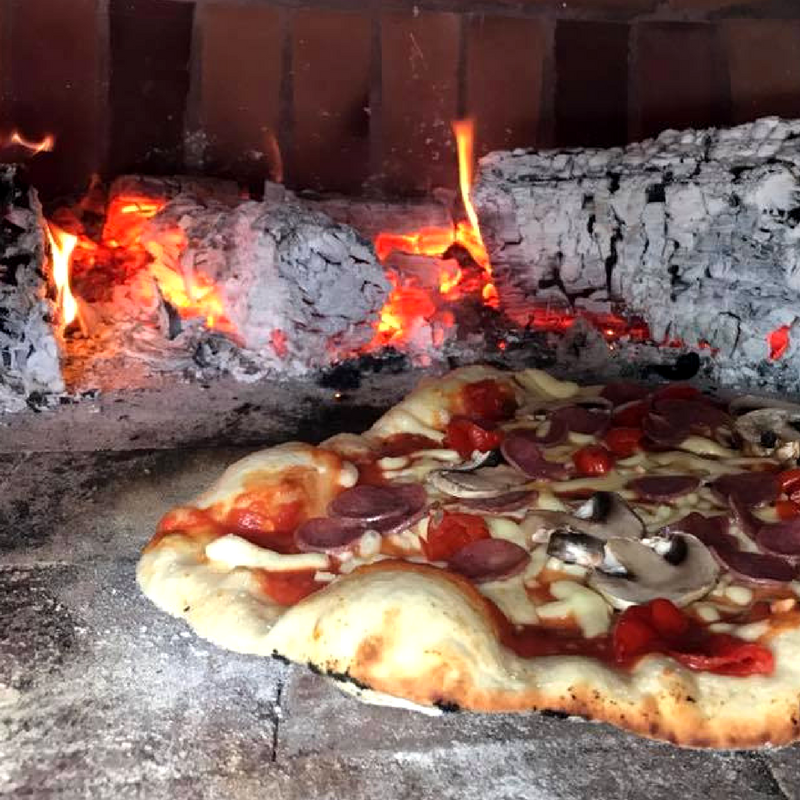 110 cm Pizzaugn Franco dubbeldörr med eller utan natursten
