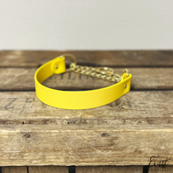 HALVSTRYP med kedja BioThane® halsband - 25mm