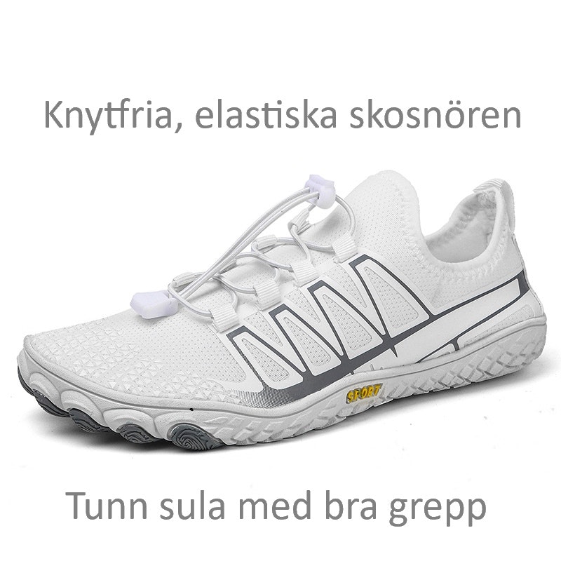 Paljasjalkakengät Sport VALKOINEN