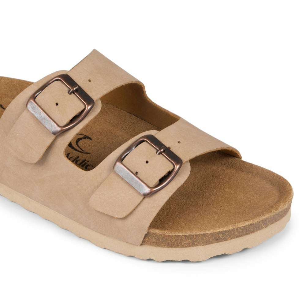 Biosandaalit nainen jalkarikas korkkipohja, BEIGE