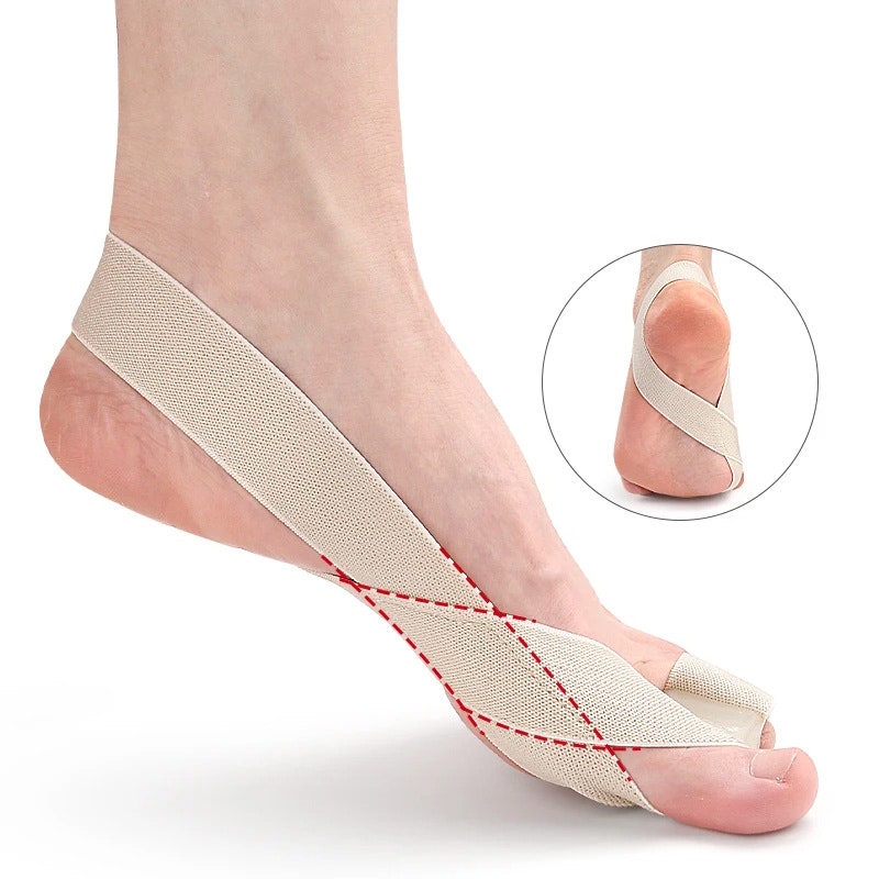 Hallux Valgus korjausnauha varpaiden erottimella BEIGE