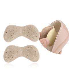 Kantapään insertit, siiven muotoinen, kantapäänsuoja, nahka, beige 1 pari