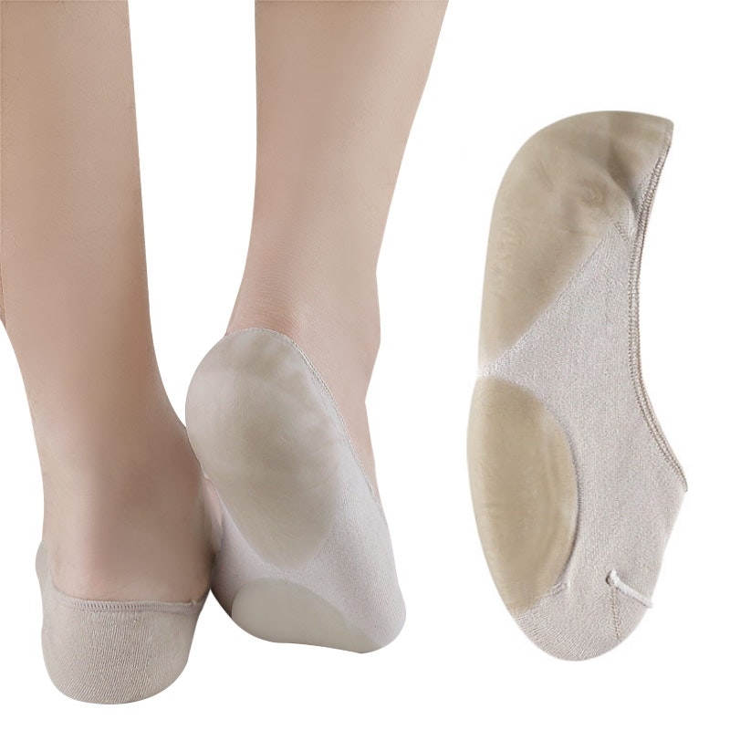 Matalat sukat, geeli kantapäässä ja etujalassa BEIGE