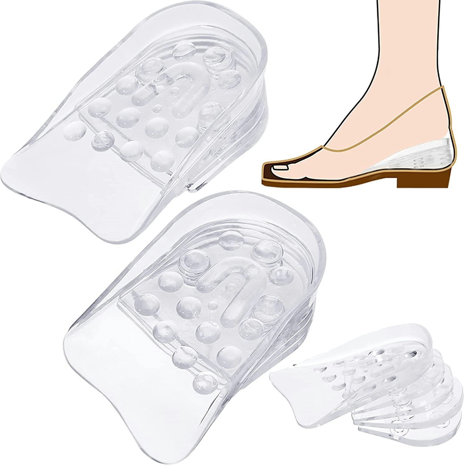 Kantapään pohjalliset lisäpituutta varten max. 3cm 5 stägiä, 1pari