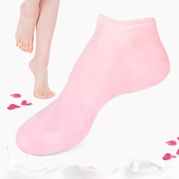 Pehmentävät, kosteuttavat, hoitavat geelisukat, PINKKI