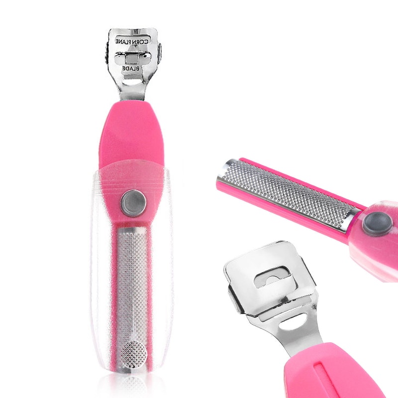 Jalkakirves ja jalkaraspeli 2-in-1 pinkki
