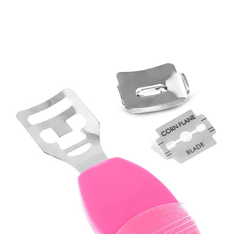 Jalkakirves ja jalkaraspeli 2-in-1 pinkki
