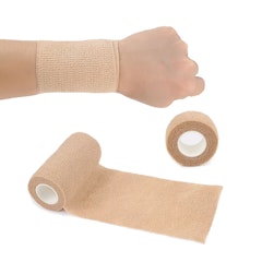 Korkean elastinen sideteippi, kuitukangas, BEIGE 4.5m