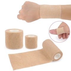 Korkean elastinen sideteippi, kuitukangas, BEIGE 4.5m