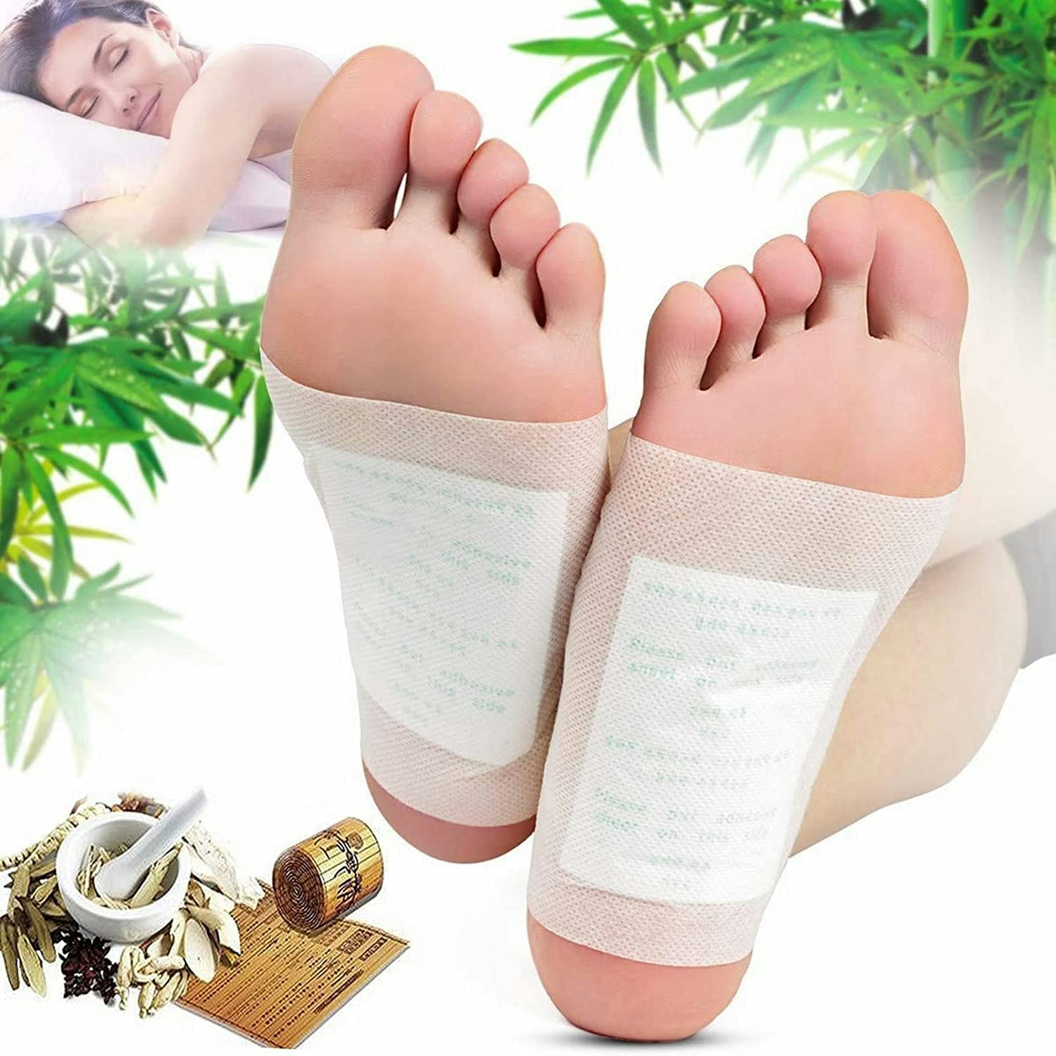 Detox-jalkalaastarit 10 kpl