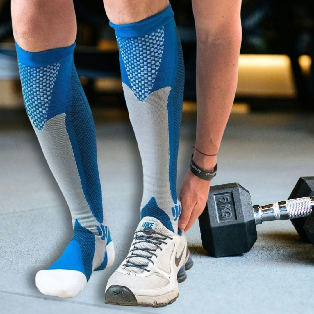 Tukisukat Sport, luokka 1, 15-21mmHg, SININEN