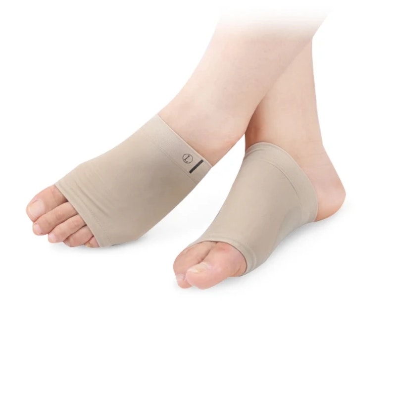 Pehmeä sukka, jossa on geelimäinen kaarituki, BEIGE