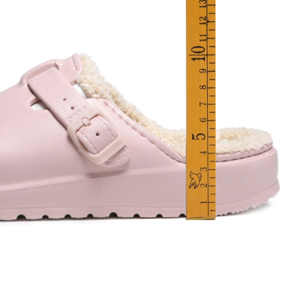 Premium vuoratut säädettävät pehmeät tossut PINKKI