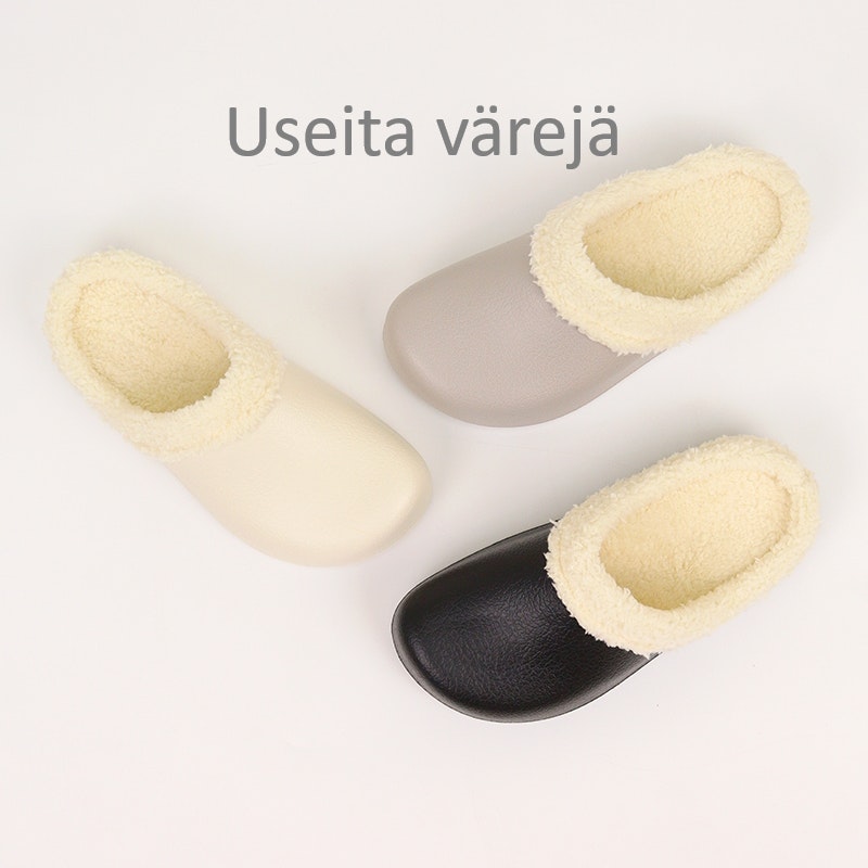 Premium vuoratut pehmeät tossut HARMAA