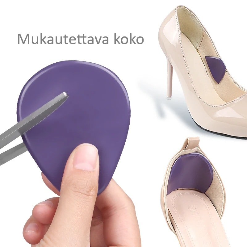 Etujalkaterän suoja, pehmeä geeli, itsekiinnittyvä 2kpl