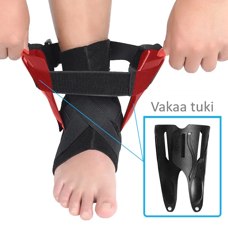 Nilkkasuoja vakauttava, ergonomiset kiskot, säädettävä