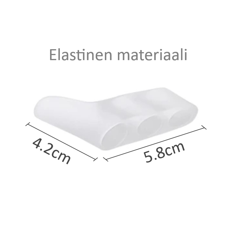 Varpaiden erotin 3 varpaalle nilkkasuojalla 2kpl