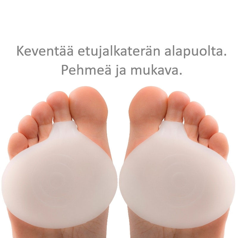 Etujalkaterän suoja, pehmeä silikoni 2kpl