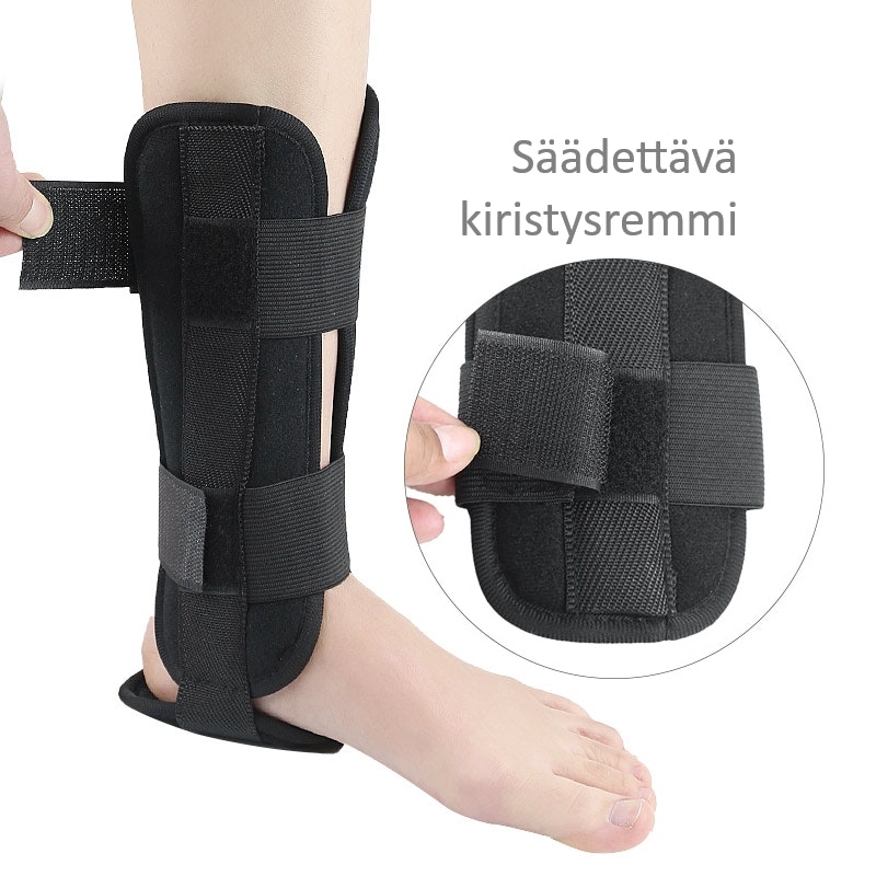 Nilkan vakauttava tuki, jossa on lastat