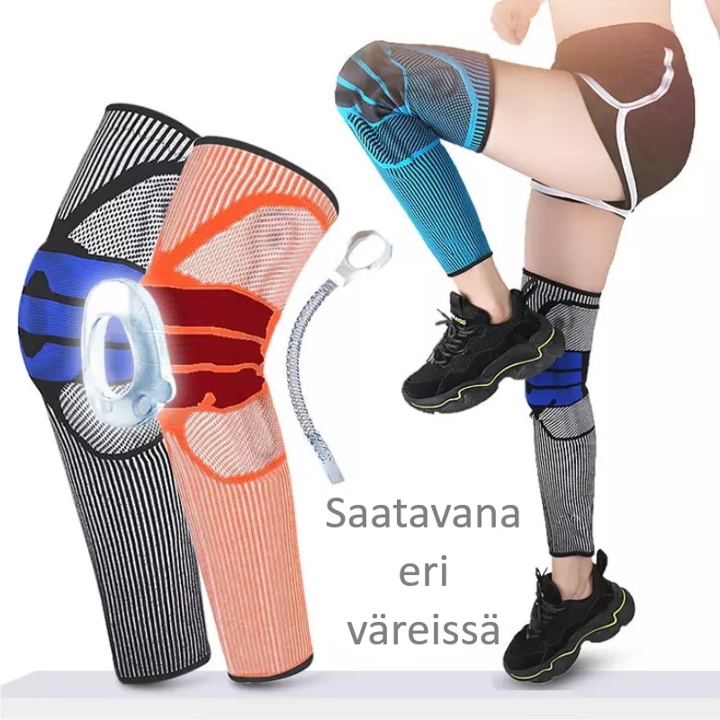 Polvisuoja jousella, pitkä MUSTA / SININEN