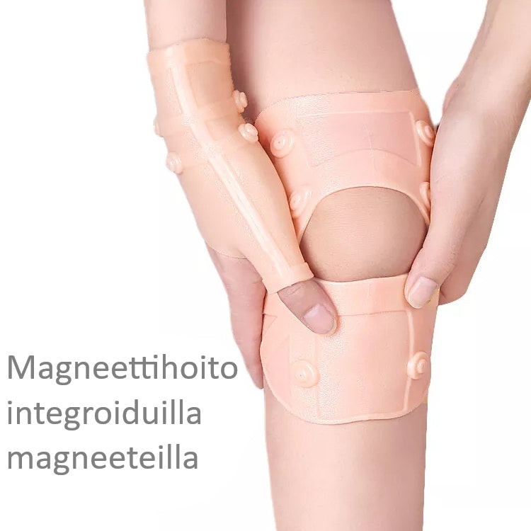 Polven ja ranteen tukipakkaus, magneettiterapia, pehmeä silikoni