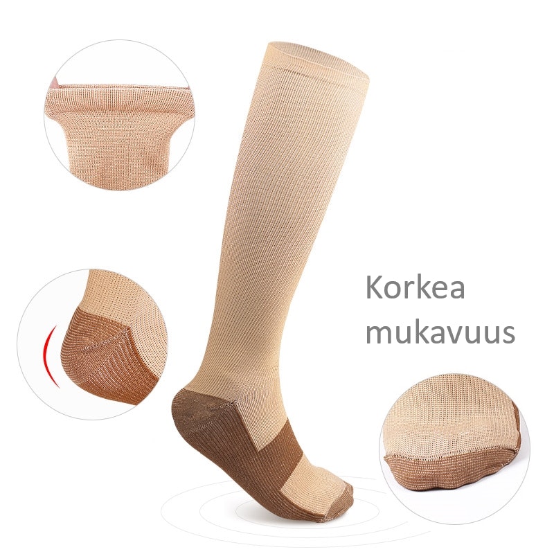 Tukisukat Comfort, luokka 1, 15-21mmHg BEIGE / RUSKEA