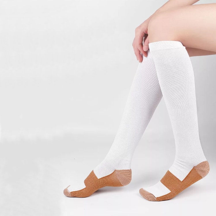 Tukisukat Comfort, luokka 1, 15-21mmHg VALKOINEN / RUSKEA