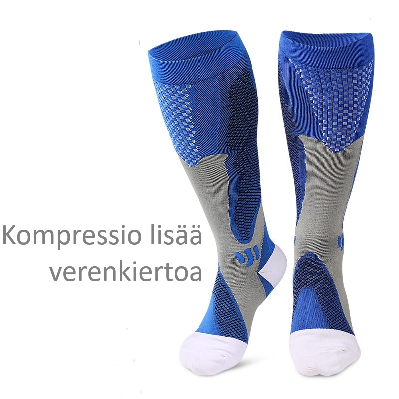 Tukisukat Sport, luokka 1, 15-21mmHg, SININEN
