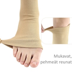 Tukisukat, avoin kärki, vetoketju, luokka 2, 23-32mmHg BEIGE