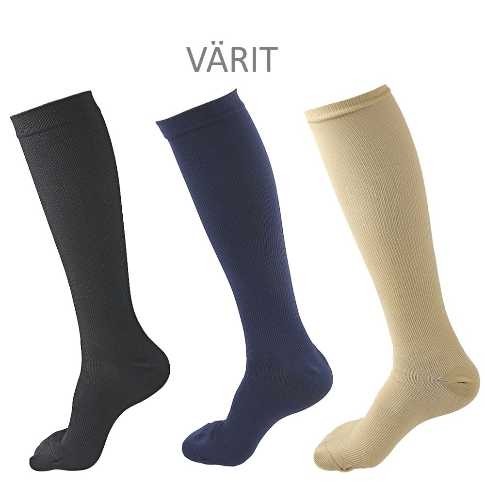 Tukisukat unisex, luokka 1, 15-21mmHg. BEIGE
