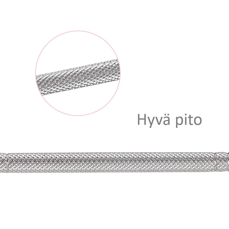 Kaksipuolinen kynsityökalu, kynsinauhaveitsi & kynsien puhdistusaine, ruostumatonta terästä.
