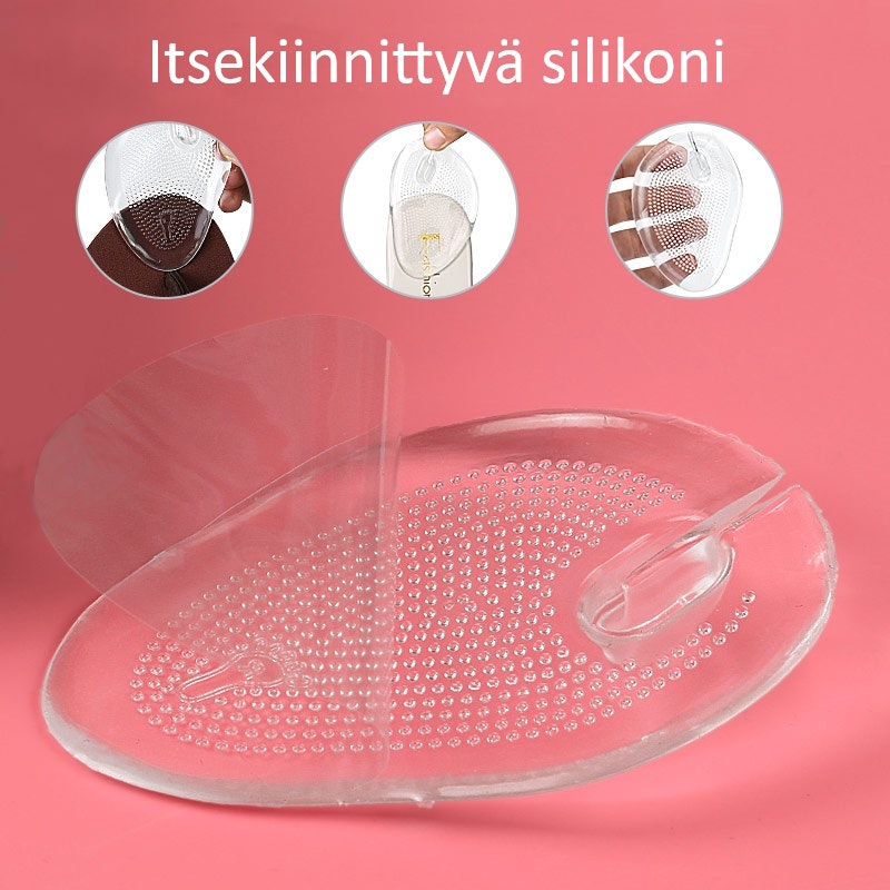 Päkiäpohjalliset, flip-floppi itseliimautuva silikoni 2kpl