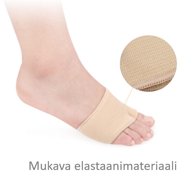 Etujalkaterän suojus silikoni geelityynyllä 2kpl