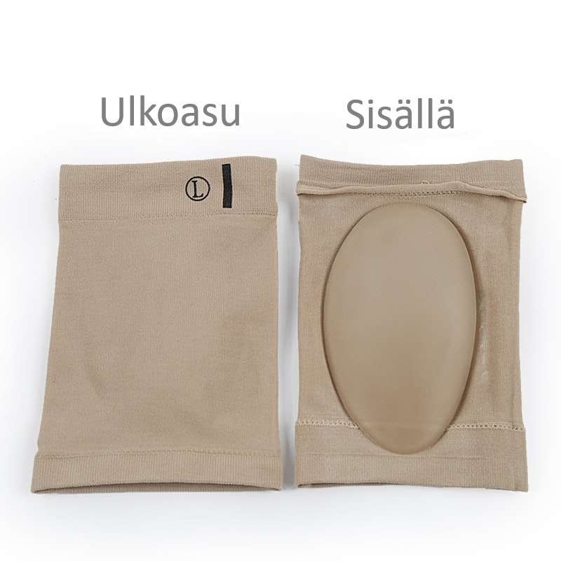 Pehmeä sukka, jossa on geelimäinen kaarituki, BEIGE