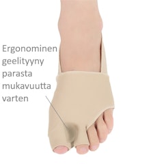 Vaivaisenluu korjaava isovarpaan tuki & varpaiden erotin, pehmeä tekstiili 2kpl