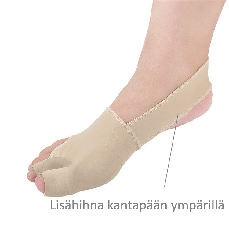 Vaivaisenluu korjaava isovarpaan tuki & varpaiden erotin, pehmeä tekstiili 2kpl