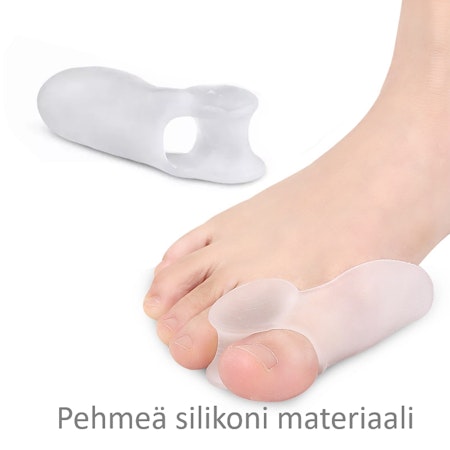 Vaivaisenluu korjaava varvaserotin & silikonisuoja 2kpl