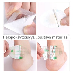 Rakkulalaastarit, ohuet, läpinäkyvät, hydrokolloidisidoksella 6kpl