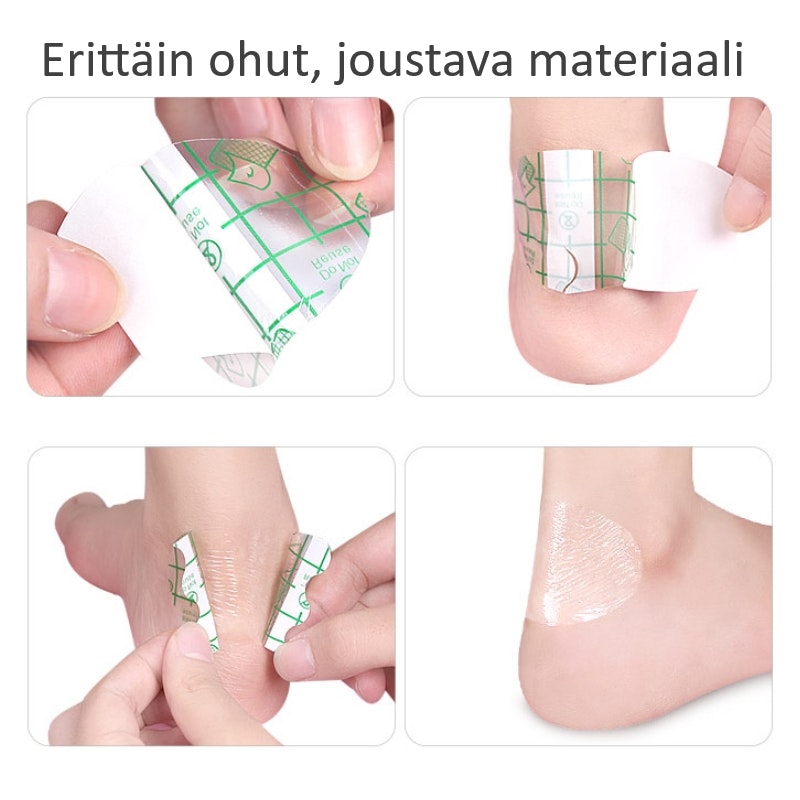 Läpipainolaastarit, ohuet, läpinäkyvät 6kpl