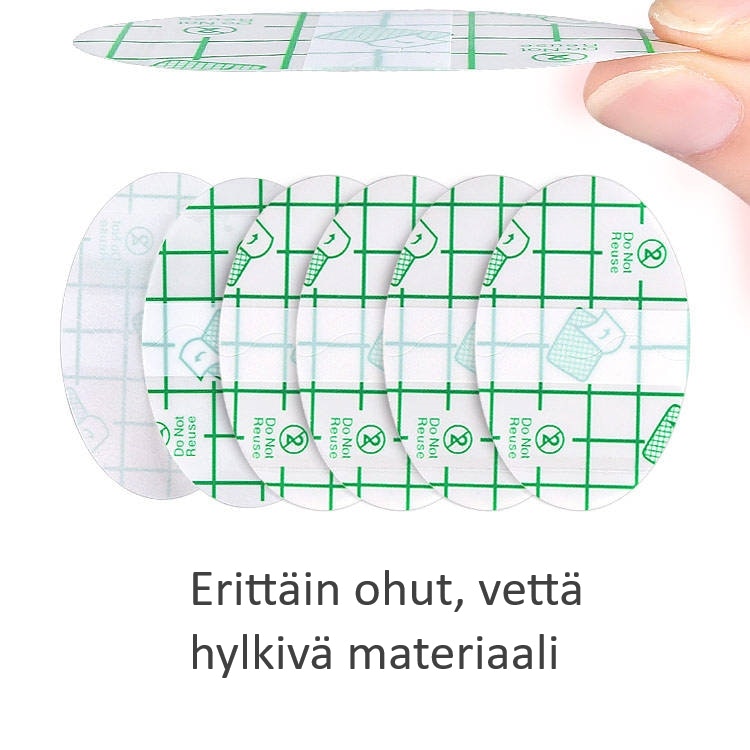 Läpipainolaastarit, ohuet, läpinäkyvät 6kpl