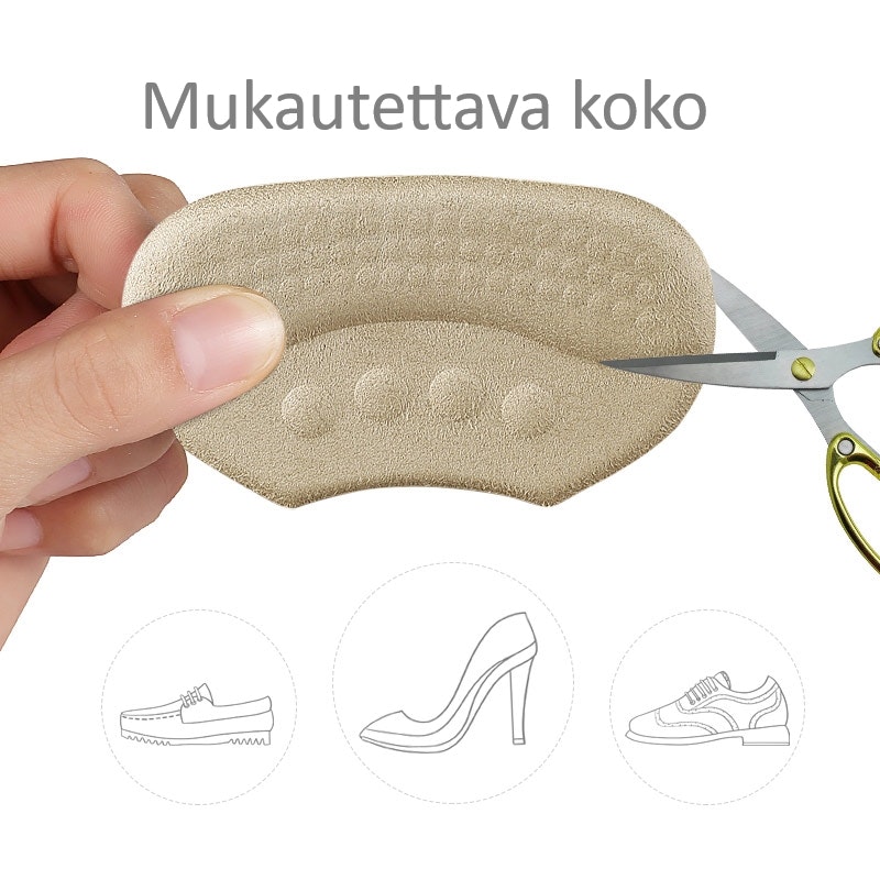 Kantapään insertit, kantapääpehmuste, kantapäänsuoja, beige 1 pari