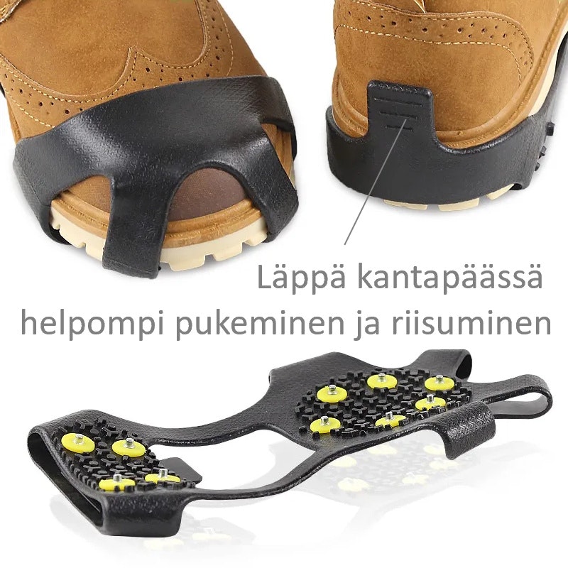 Liukuesteet kenkiin 10 teräsnasta