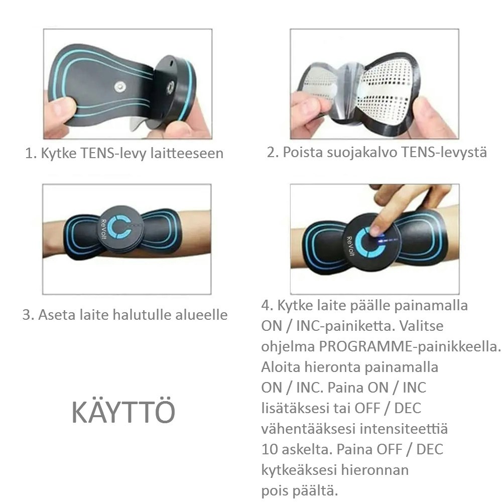 Revolt TENS, EMS hierontalaite