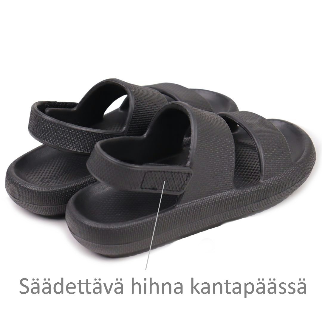 Pehmeät sandaalit LAPSET, MUSTA