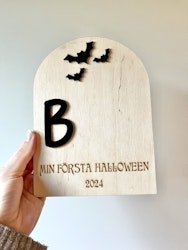 Min Första Halloween skylt