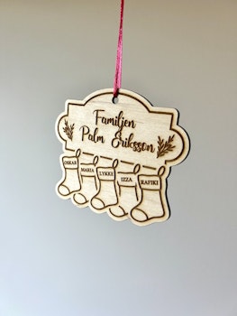 Julgransdekoration - Familj