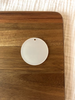 Nyckelring blank (Klar akryl, 5-pack)