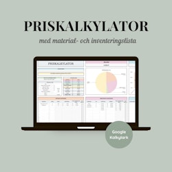 Digital produkt - Priskalkylator