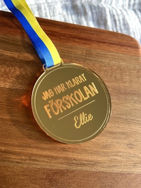 Förskolemedalj - Personlig med namn