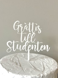 Caketopper - Grattis till Studenten